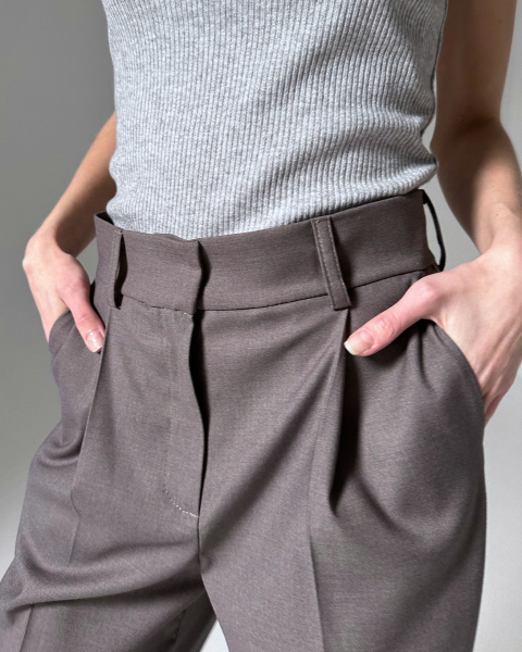 Брюки прямого кроя Y.SO, цвет: grey,  купить онлайн