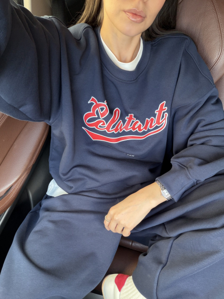 Свитшот с принтом TRES, цвет: темно-синий, НФ-00002771 купить онлайн