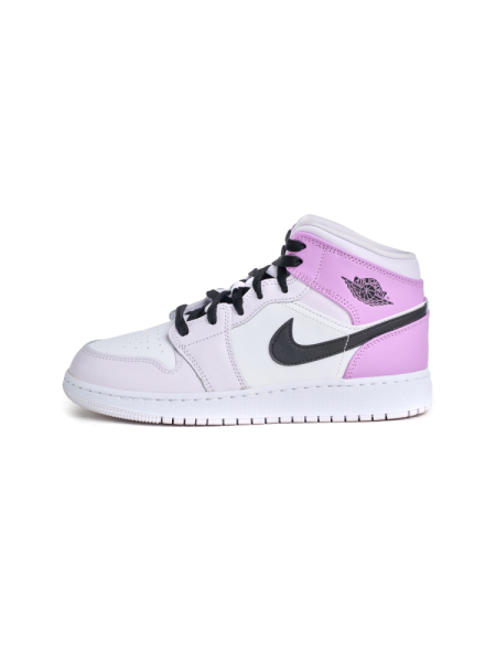 Кроссовки подростковые Jordan 1 Mid "Barely Grape" NKDADDYS SNEAKERS, цвет: фиолетовый DQ8423-501 купить онлайн