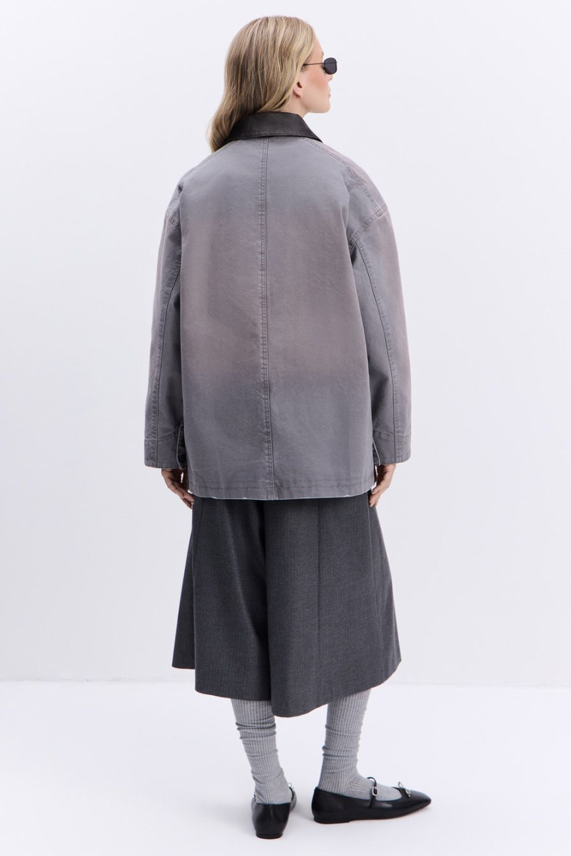 Куртка из 100% хлопка TOPTOP, цвет: серый TT.040.16830.800 |новая коллекция купить онлайн