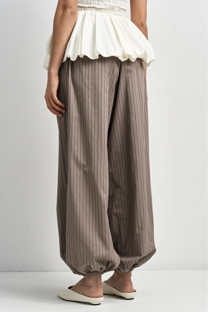 Брюки-алладины в полоску в цвете Капучино Erist store, цвет: капучино, НФ-00003517 купить онлайн