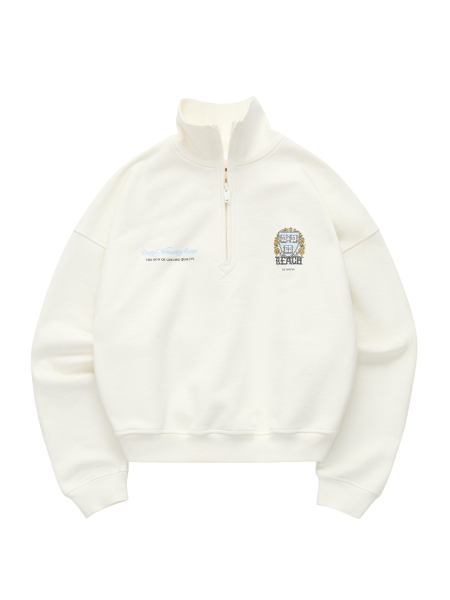 Свитшот с молнией "Истина" FRHT&OUT OF REACH, цвет: молочный, SWVRTMLK купить онлайн