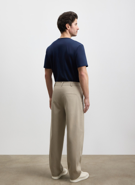 Прямые брюки из испанского хлопка ALL WE NEED, цвет: Светло-серый, 2603M16122-04 купить онлайн