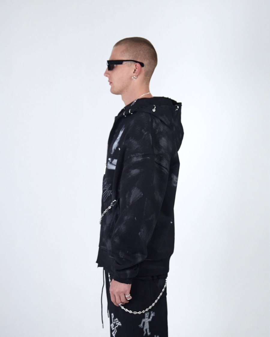 Худи ZIP KINO ХУДИ BAND BLACK ASIA ST 71, цвет: Черный, Ast71.kino-ziphood-band-bl купить онлайн