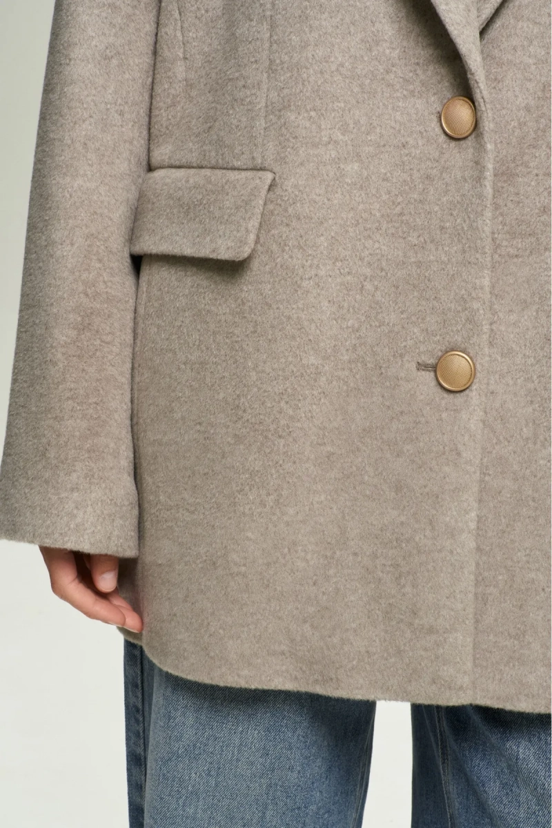 Пальто-жакет Luxury Beige Erist store, цвет: бежевый НФ-00002561 |новая коллекция купить онлайн