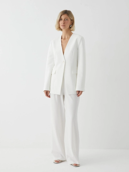 Приталенный жакет Marou, цвет: белый, Mar_26020703 купить онлайн