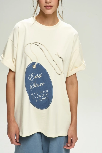 Футболка EVERYDAY T-SHIRT Tofu Erist store, цвет: бежевый, НФ-00002578 купить онлайн