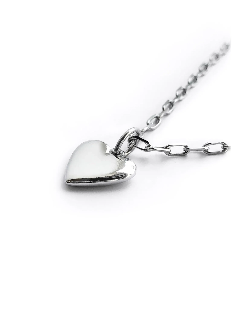 Серебряное колье сердце "Bubble" SBLESKOM, цвет: серебро, 11158 купить онлайн