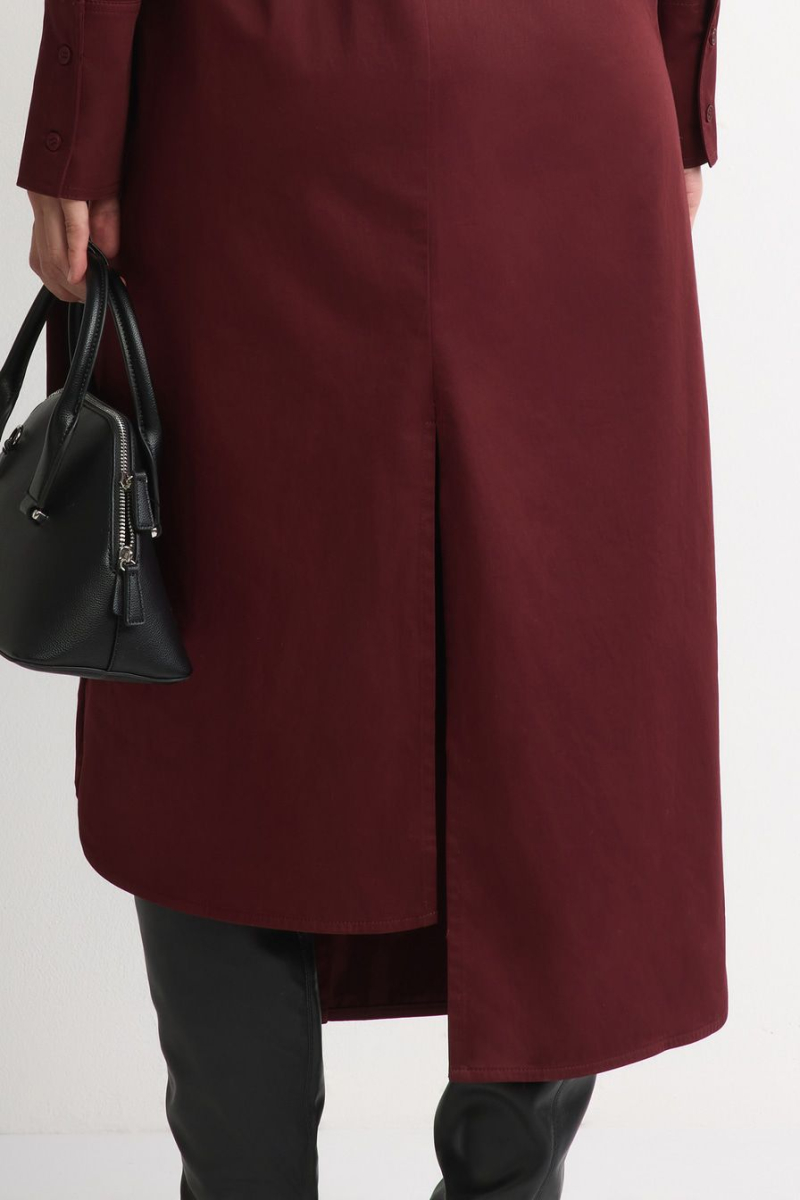 Платье из смесового хлопка TOPTOP, цвет: Бордовый, TTS.011.17060.330 купить онлайн