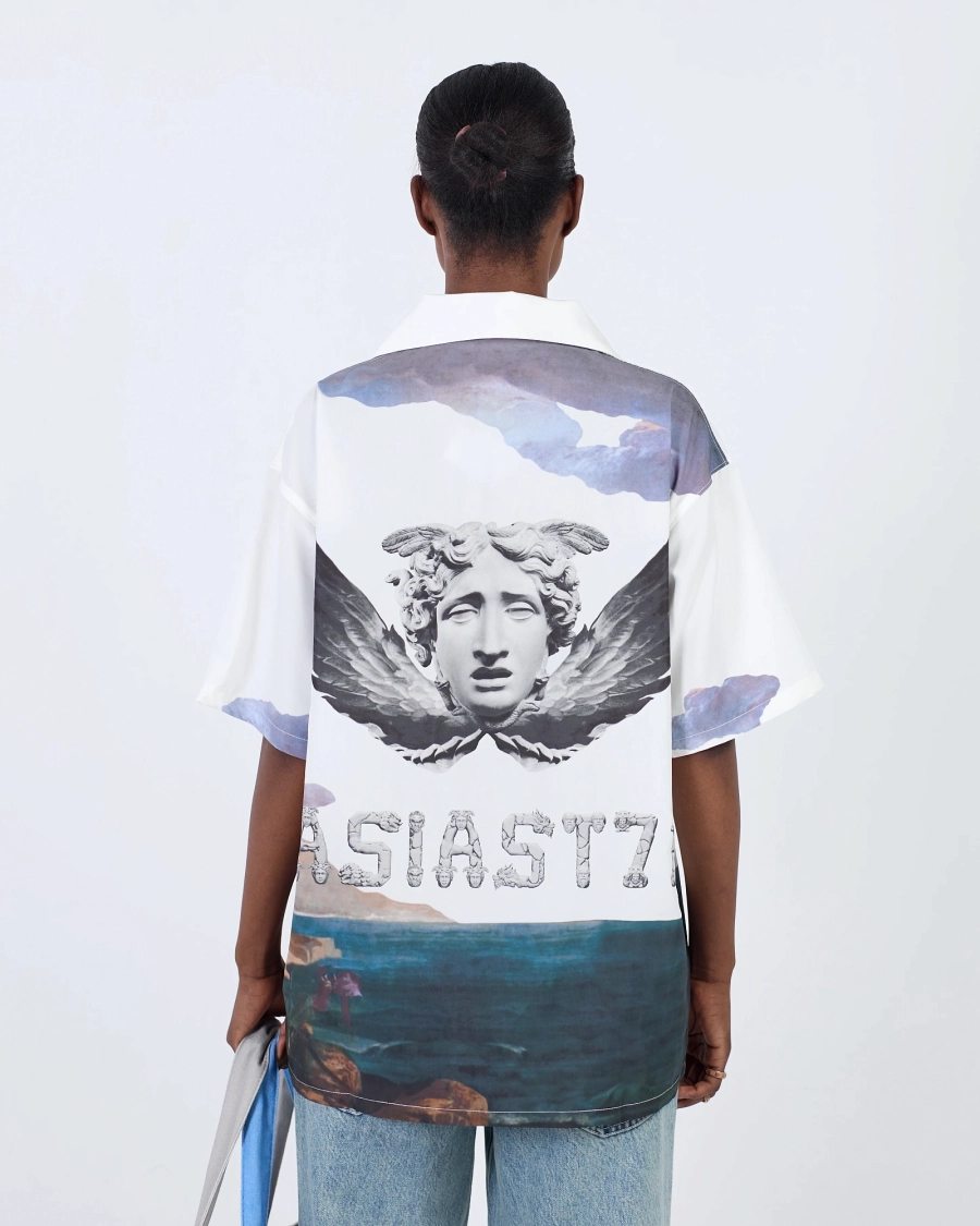 Рубашка с принтом ASIA ST 71, цвет: белый, Ast71.AU-shirt-perseus-wh купить онлайн