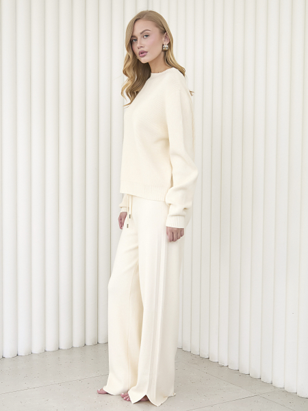 Костюм джемпер с брюками I.B.W., цвет: молочный, KJ109 купить онлайн