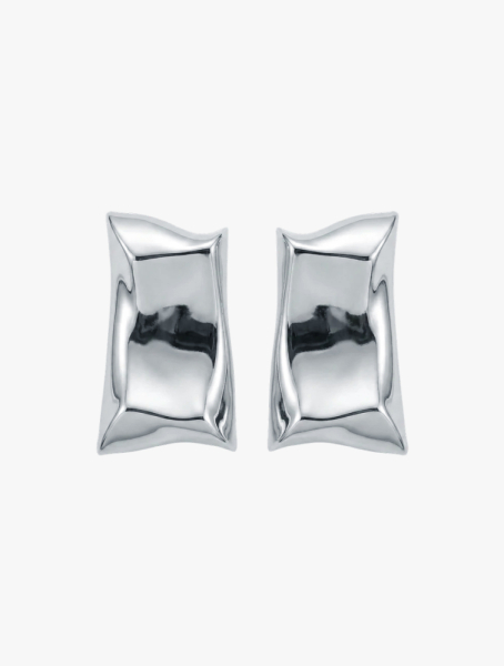 Серьги мятые