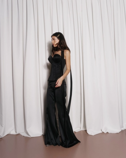 Брюки SILENT GLOW BLACK YONS, цвет: Черный, YO-771 купить онлайн