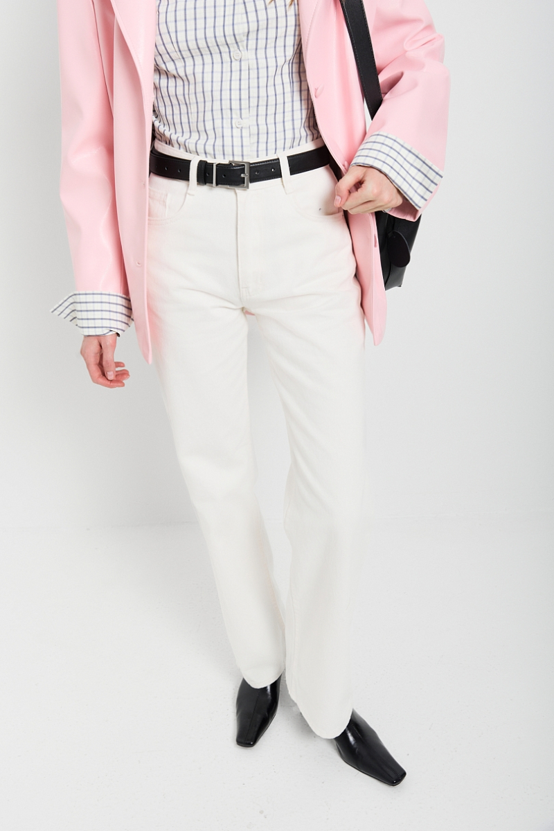 Джинсы прямого кроя Ricoco, цвет: молочный, 7070/1 купить онлайн