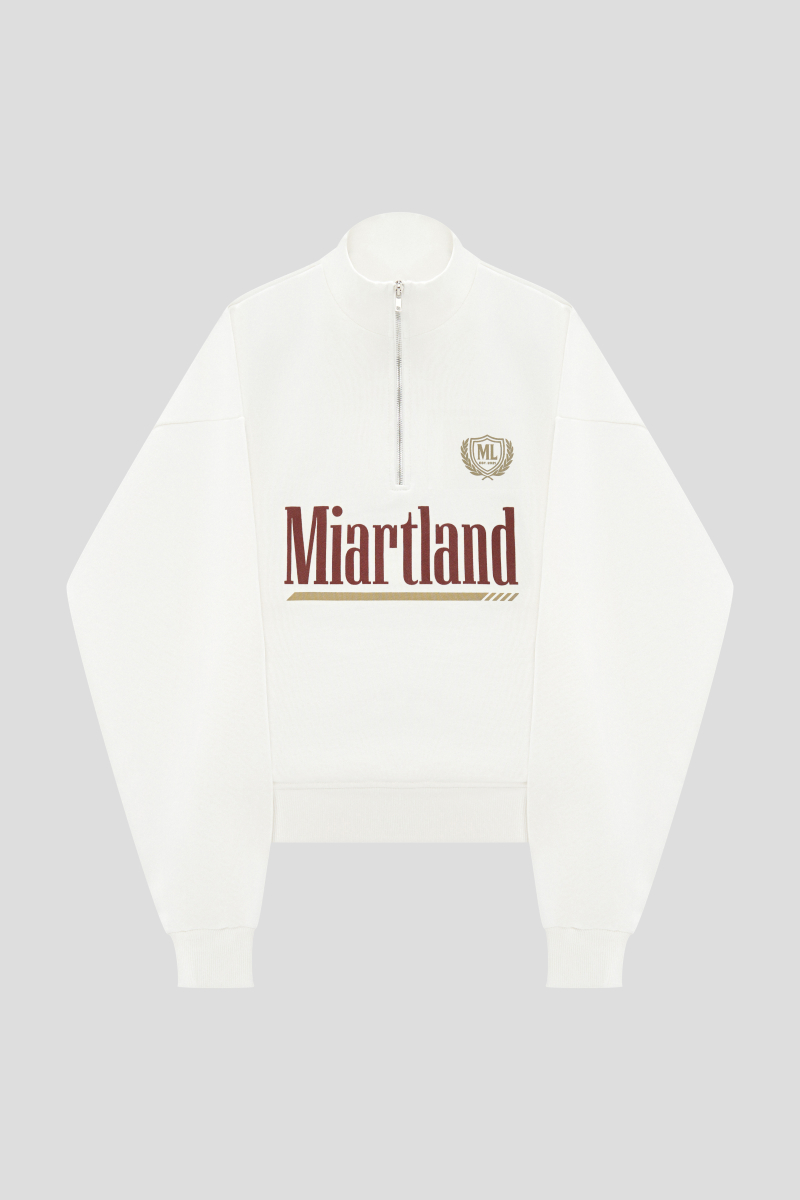 Свитшот "TRACK BROWN" MIARTLAND, цвет: молочный НФ-00000772 |новая коллекция купить онлайн