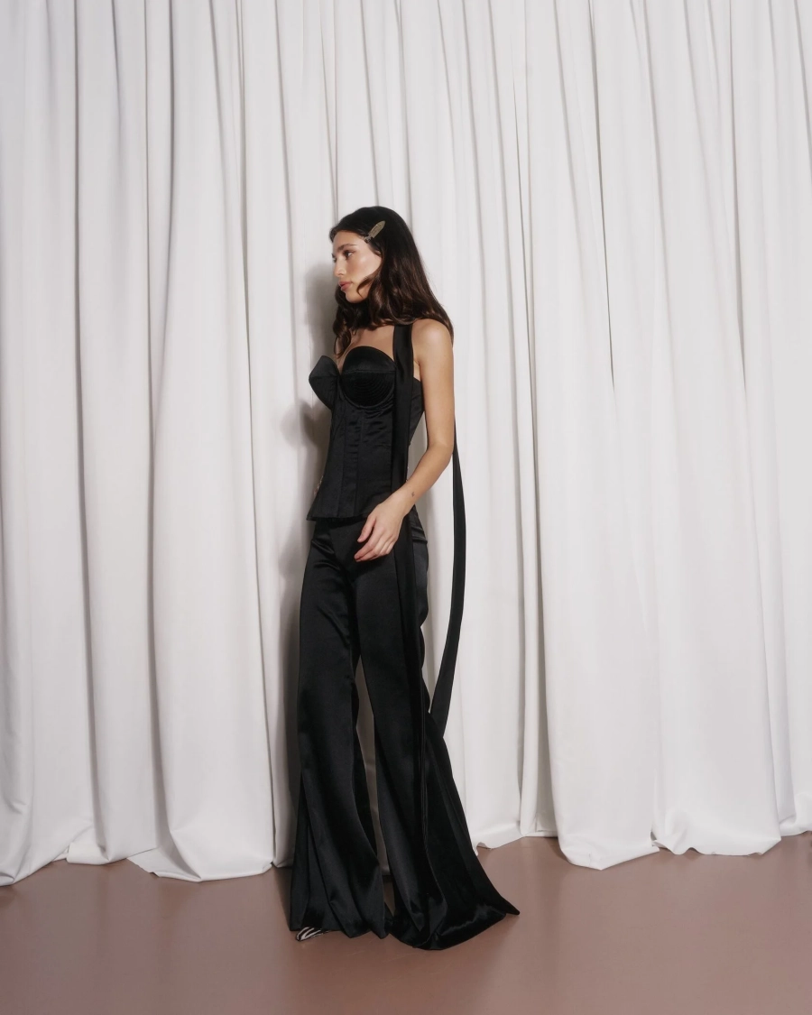 Брюки SILENT GLOW BLACK YONS, цвет: Черный, YO-771 купить онлайн