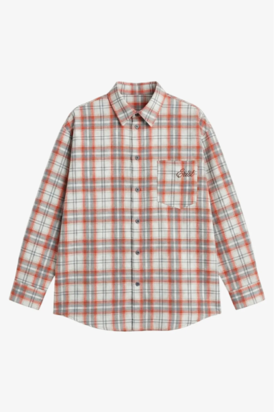 Рубашка в клетку с карманом