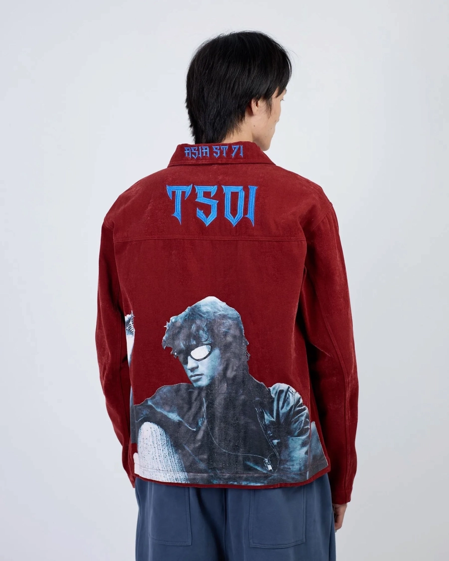 Рубашка KINO VELOUR RED ASIA ST 71, цвет: красный, Ast71.kino-shirt-velour купить онлайн