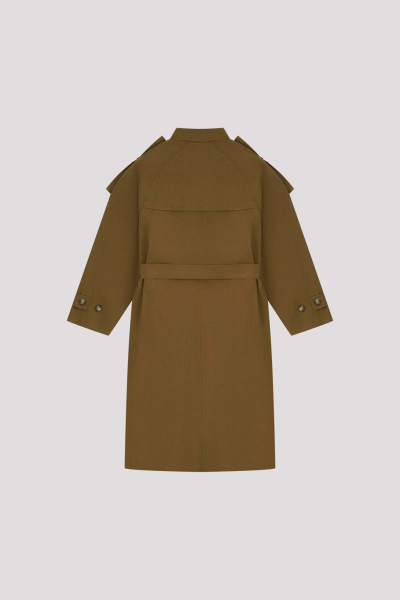 Двубортный тренч ГОША РУБЧИНСКИЙ, цвет: хаки, TC_0501_khaki купить онлайн