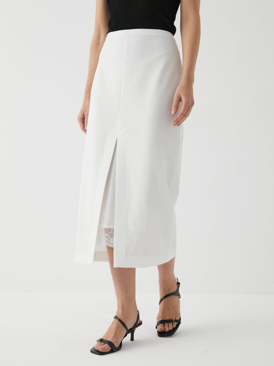 Юбка с кружевом