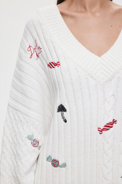 Джемпер DREAMS BY ALENA AKHMADULLINA, цвет: молочный, 225104140304431/413000 купить онлайн