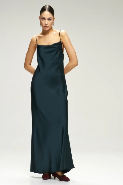 Платье-комбинация на тонких бретелях Pine Green Erist store, цвет: зеленый, НФ-00002952 купить онлайн