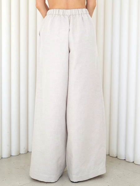Брюки-палаццо со складками I.B.W., цвет: серый, CS013 купить онлайн