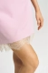 Юбка с кружевом Pink Erist store, цвет: розовый, НФ-00002005 купить онлайн