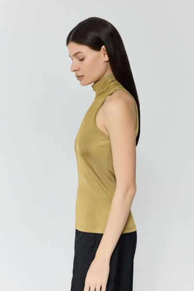 Топ халтер с молнией AROUND, цвет: золото, 269_64V01 купить онлайн