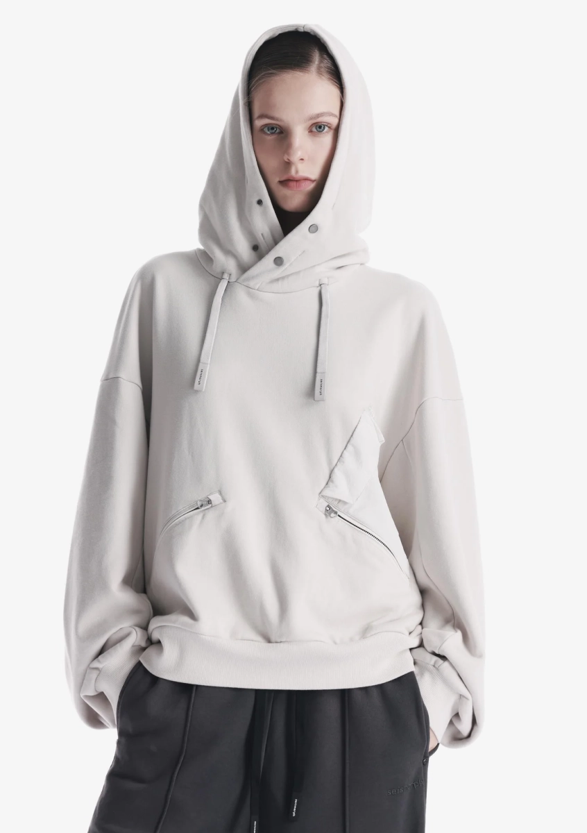 Пуловер-худи KRAKATAU, цвет: пепельно-белый, Fu122-43 купить онлайн