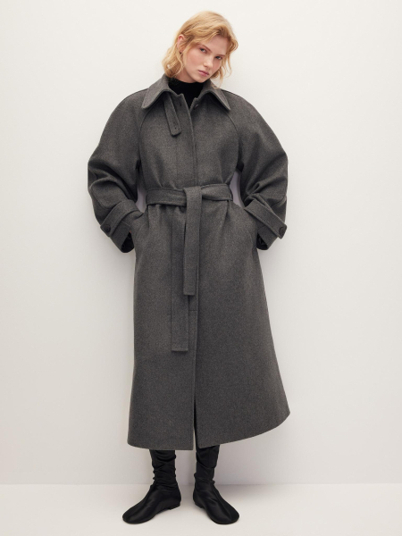 Пальто реглан из шерсти Chaika, цвет: графитовый, AW25CO01-14 купить онлайн