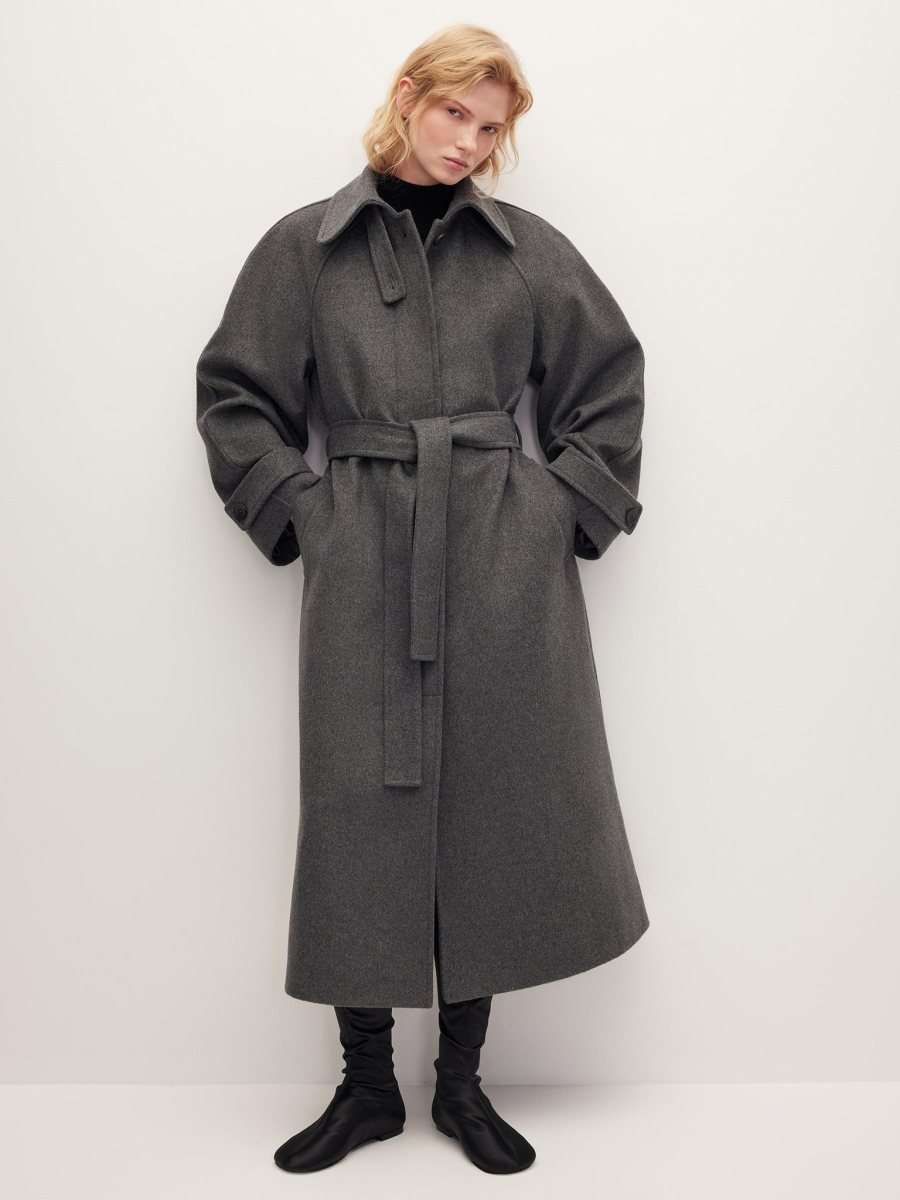 Пальто реглан из шерсти Chaika, цвет: графитовый, AW25CO01-14 купить онлайн