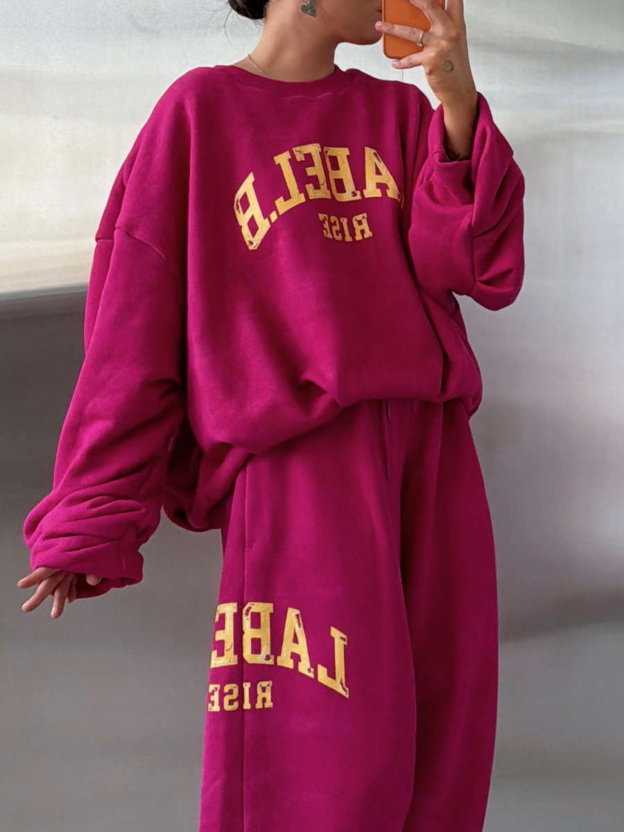 Брюки спортивные Label .B, цвет: фуксия,  купить онлайн