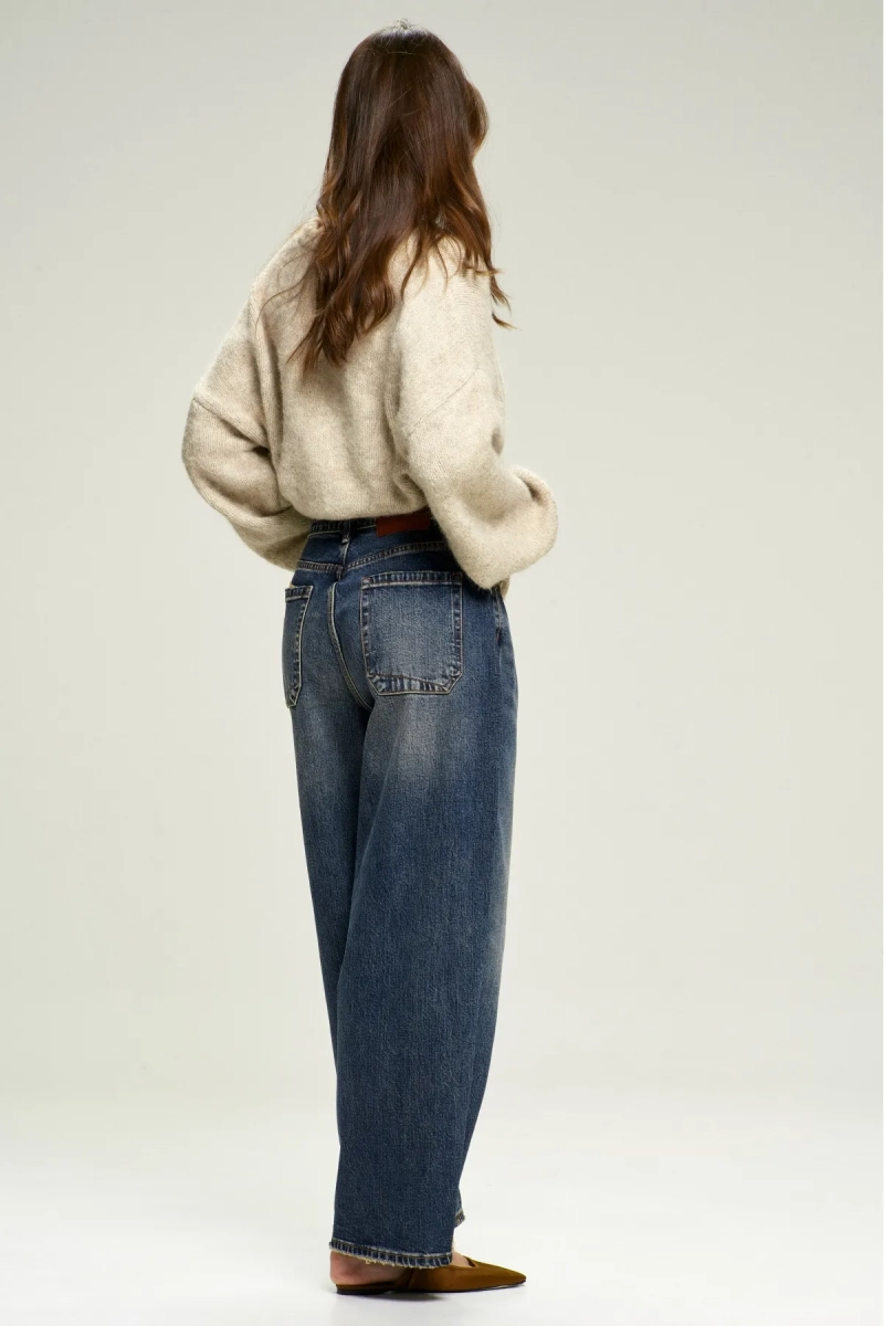 Джинсы BAGGY с потертостями Orange Erist store, цвет: синий, НФ-00000907 купить онлайн