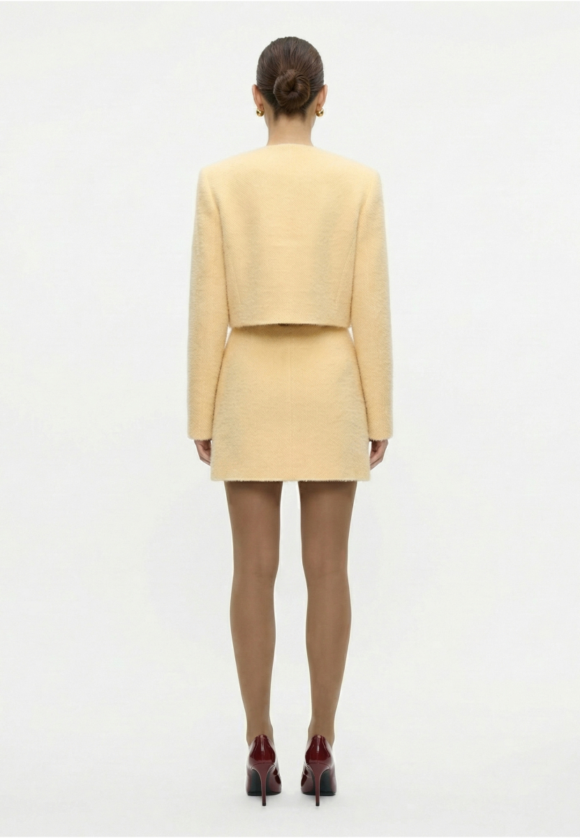 Жакет из фактурного трикотажа REFERT, цвет: Сливочный, 04-4207/1-2511 купить онлайн