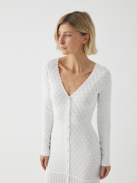 Платье с V-образным вырезом Marou, цвет: молочный, Mar_26020903 купить онлайн