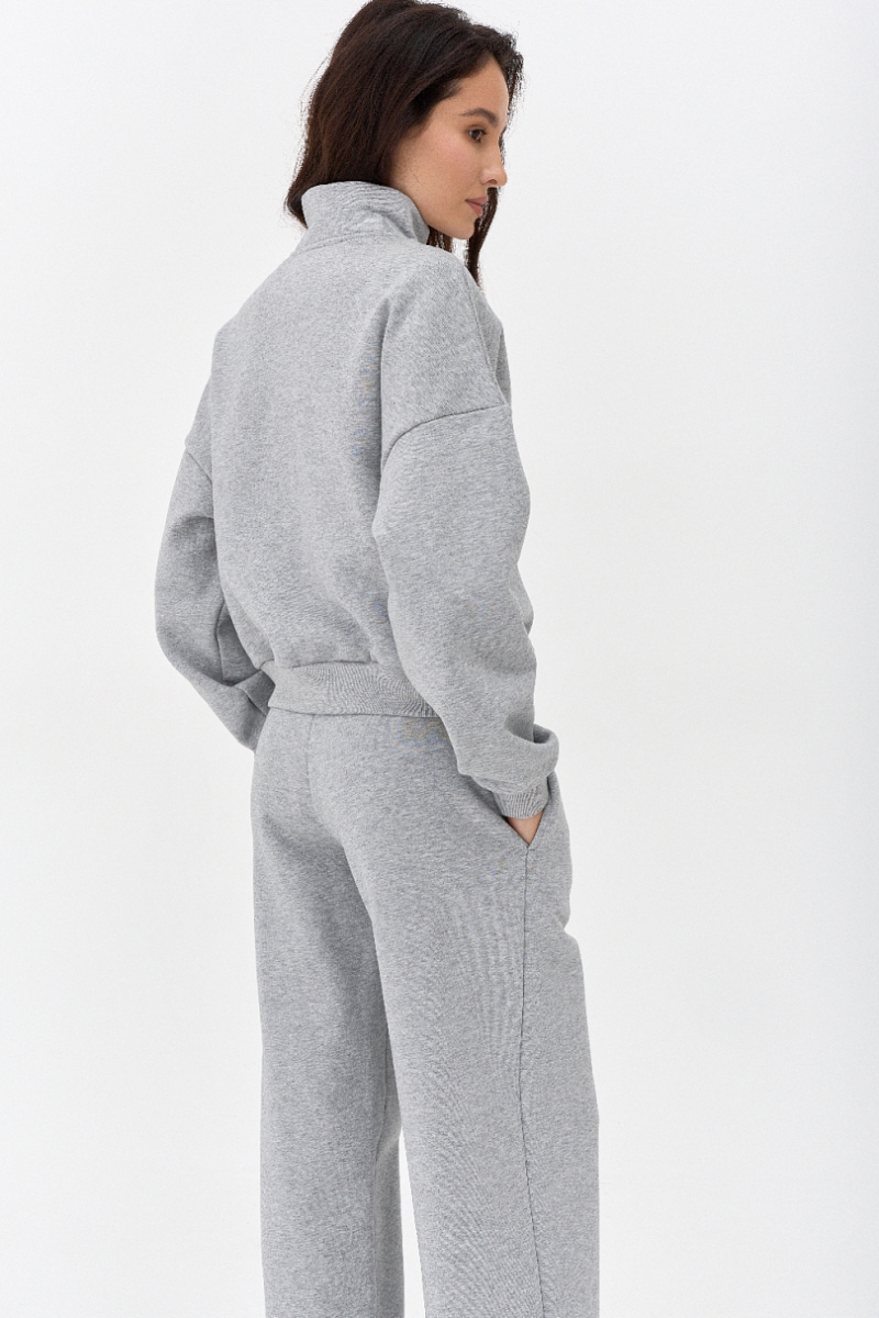 Брюки утепленные Ricoco, цвет: серый меланж, 6098/2 купить онлайн