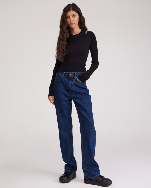 Прямые джинсы To be Blossom, цвет: dark-blue 153007 |новая коллекция купить онлайн