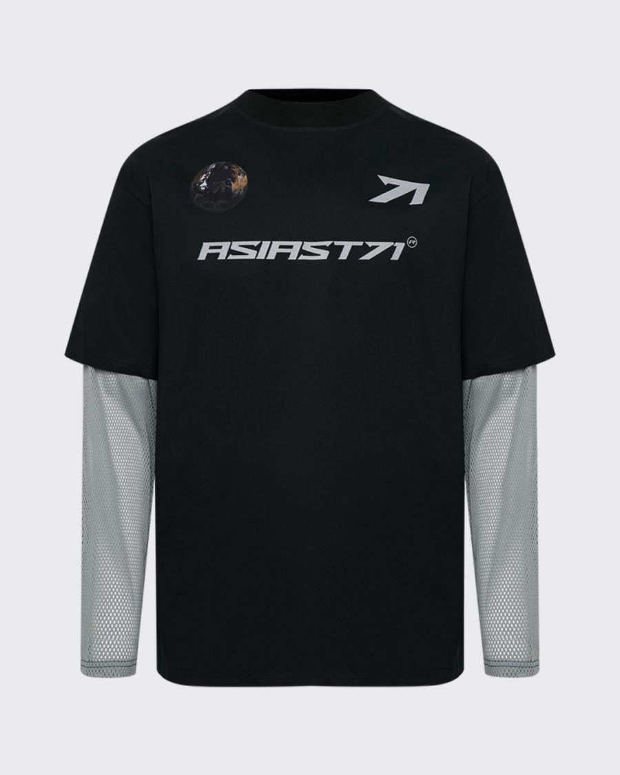 Лонгслив JERSEY MESH SLEEVES BLACK ASIA ST 71, цвет: Черный, Ast71.lsleevs-jersey-mesh-bl купить онлайн