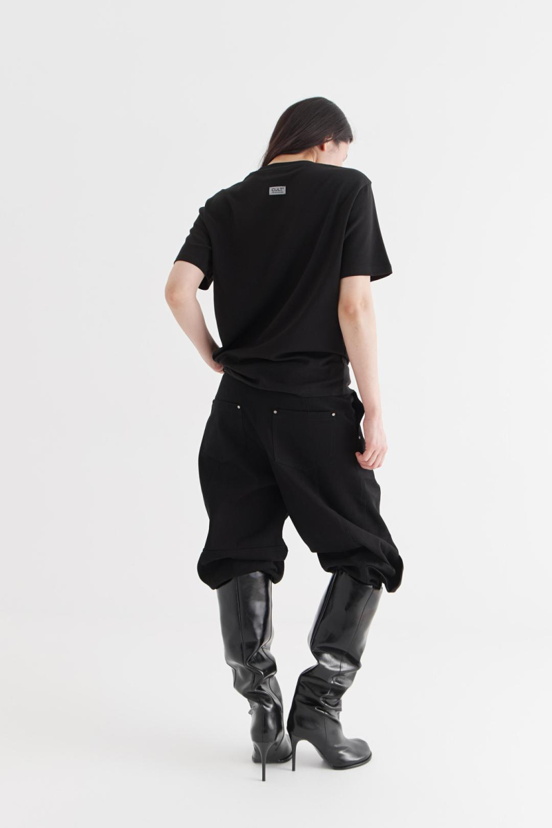 Футболка без принта CULTBASE, цвет: Черный,  купить онлайн