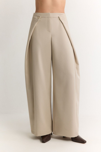 Широкие брюки TOPTOP, цвет: бежевый, TT.032.19420.110 купить онлайн
