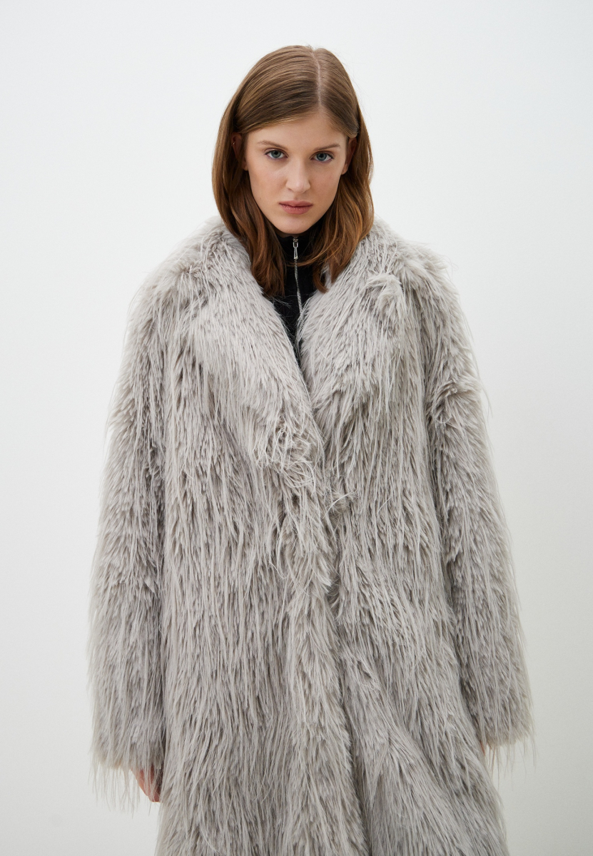 Шуба NECT ENEVOO, цвет: серый, 02975 купить онлайн