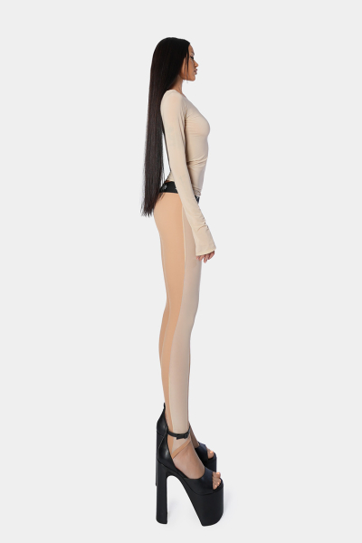 Легинсы Sport Body qb A QUICK BUCK, цвет: BEIGE  |новая коллекция купить онлайн