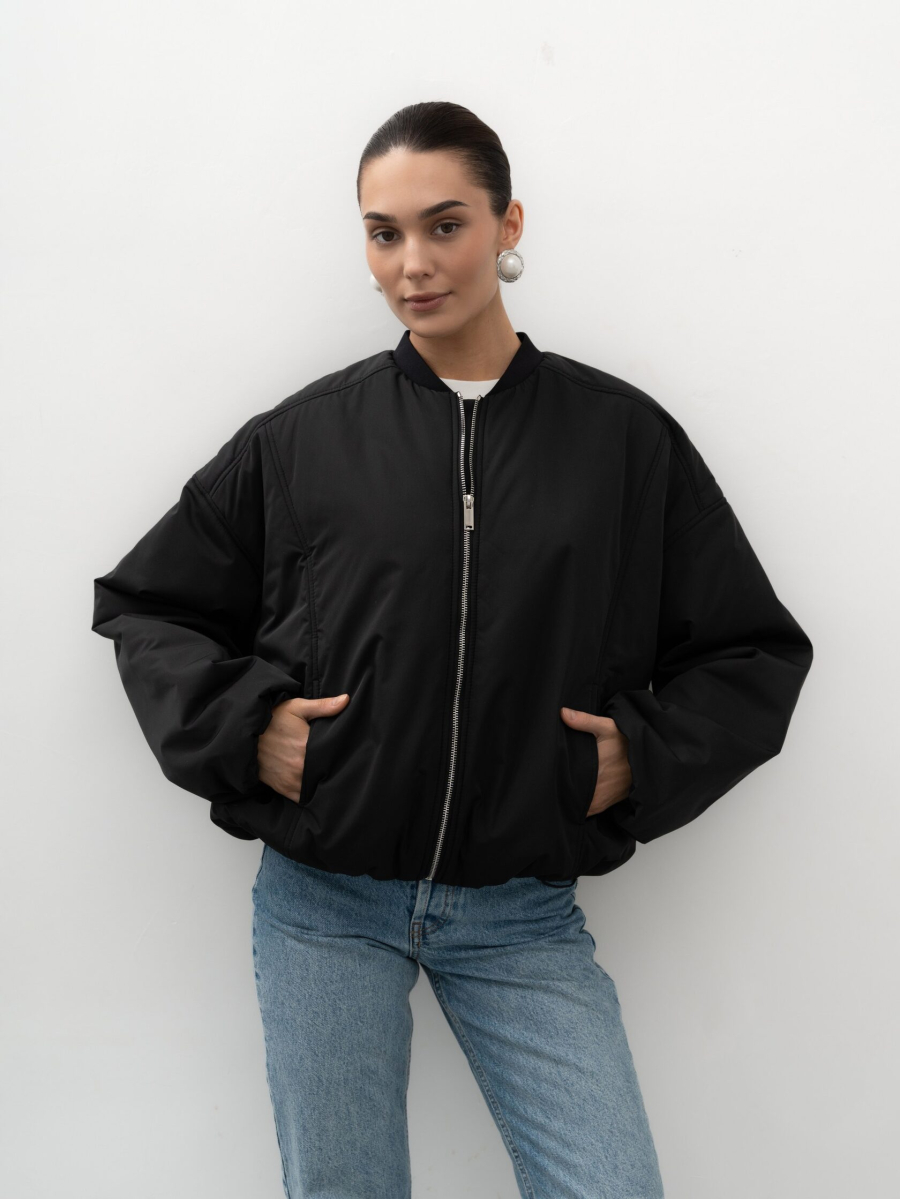 Бомбер "Ночка" TRES, цвет: Черный, НФ-00002747 купить онлайн