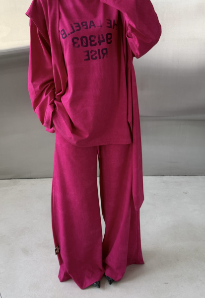 Брюки широкие Label .B, цвет: фуксия, Pt.18.4.3349.0226F купить онлайн