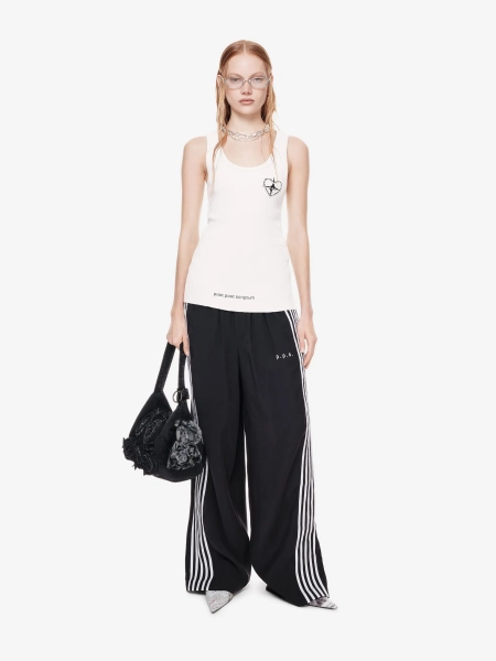 Хлопковая майка с принтом POST POST SCRIPTUM, цвет: белый,  купить онлайн