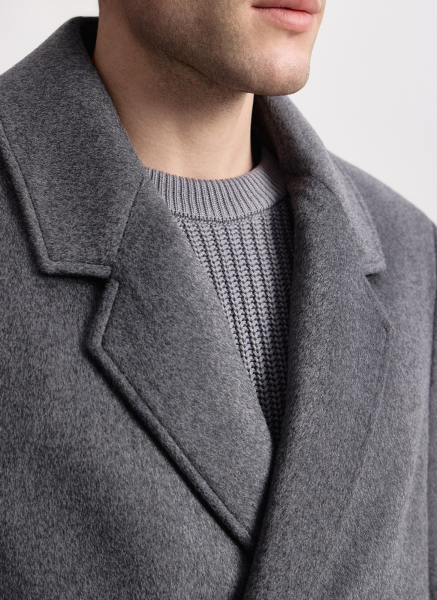 Полупальто-бушлат из шерсти ALL WE NEED, цвет: серый, 2603M5163-03 купить онлайн
