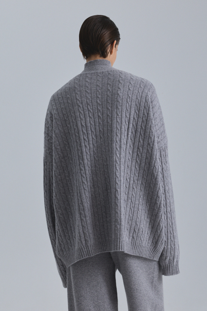 Кардиган OPORA Mankova, цвет: серый меланж, FW24/25-05 купить онлайн