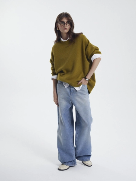 Джинсы wide leg