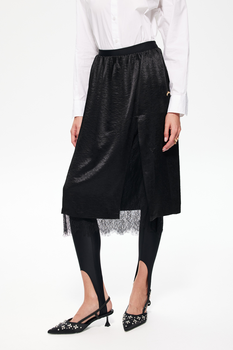 Юбка с кружевом